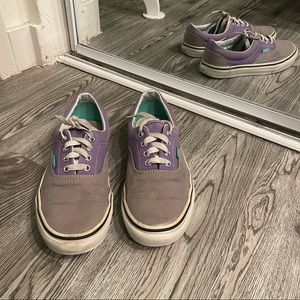 Vans Gray and Purple - 7 1/5
